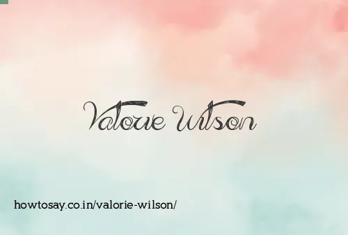 Valorie Wilson