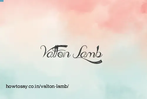 Valton Lamb