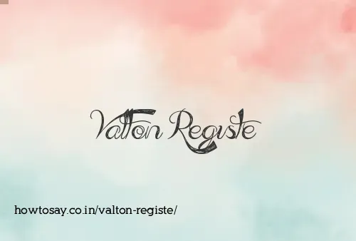 Valton Registe