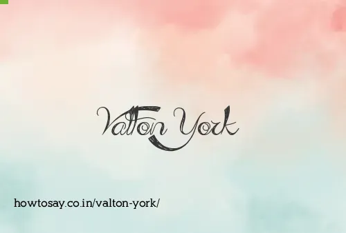 Valton York