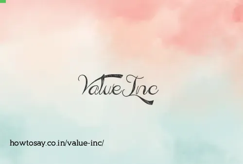 Value Inc