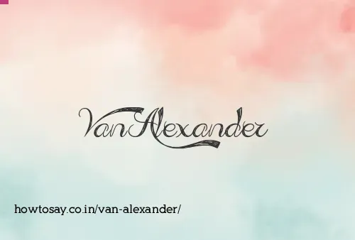 Van Alexander