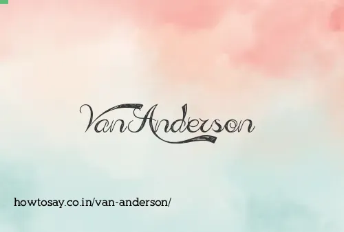 Van Anderson