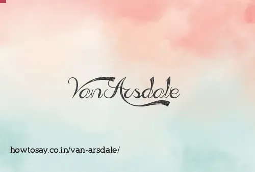 Van Arsdale