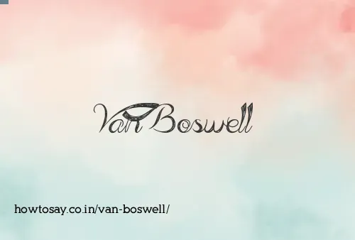 Van Boswell