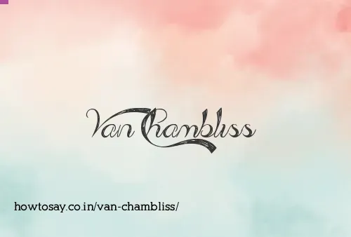 Van Chambliss