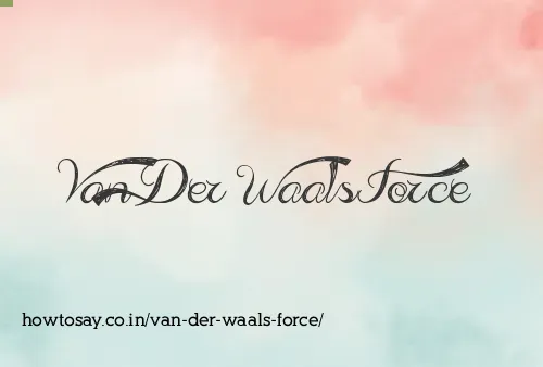 Van Der Waals Force