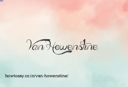 Van Howenstine
