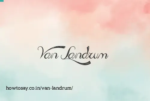 Van Landrum