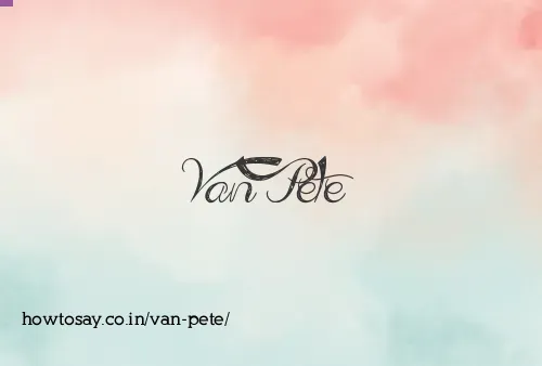 Van Pete