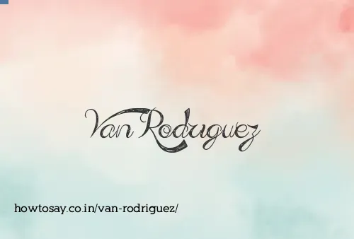 Van Rodriguez