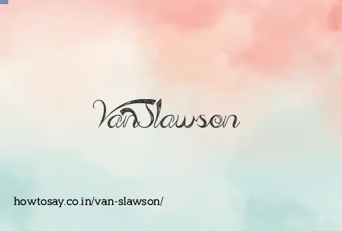 Van Slawson