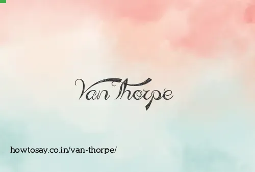 Van Thorpe