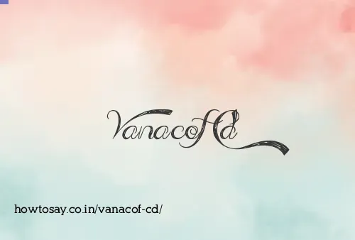 Vanacof Cd