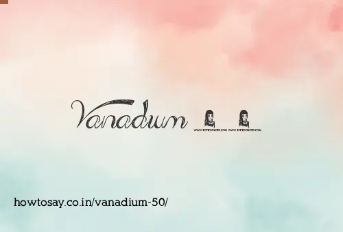 Vanadium 50