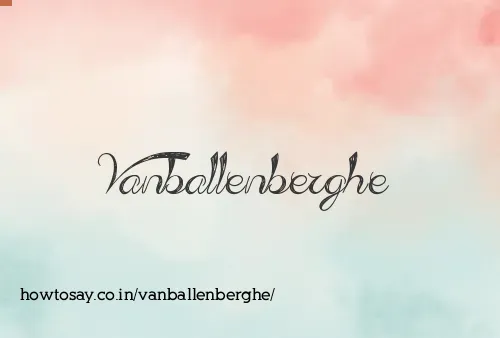 Vanballenberghe