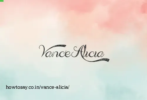 Vance Alicia