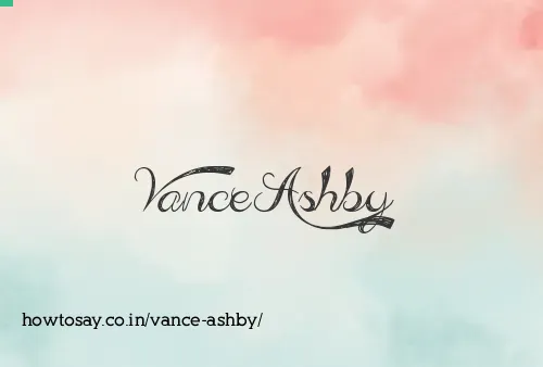 Vance Ashby