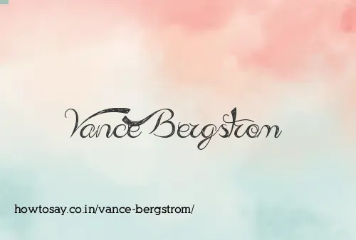 Vance Bergstrom