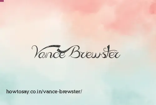 Vance Brewster