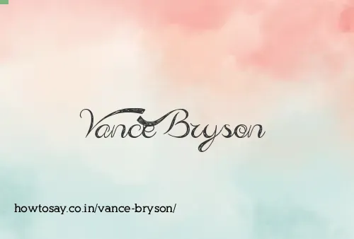 Vance Bryson