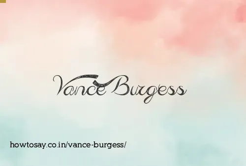 Vance Burgess