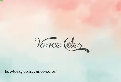 Vance Coles