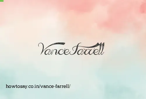 Vance Farrell
