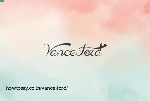 Vance Ford