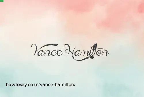 Vance Hamilton