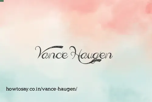 Vance Haugen