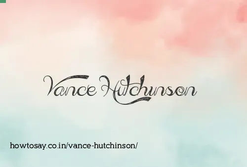 Vance Hutchinson