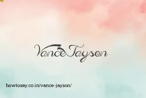 Vance Jayson