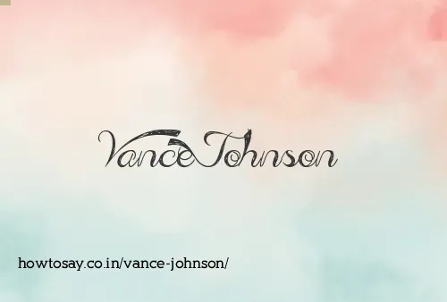 Vance Johnson