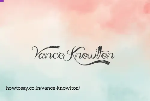 Vance Knowlton
