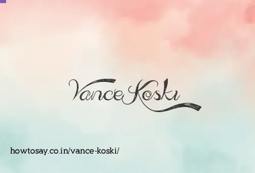 Vance Koski