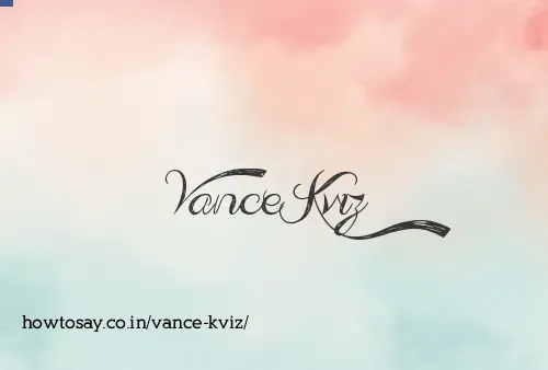 Vance Kviz