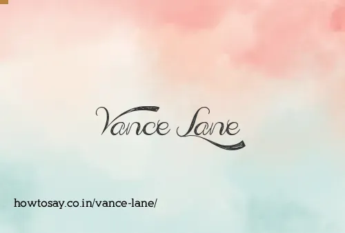 Vance Lane