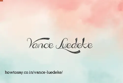 Vance Luedeke