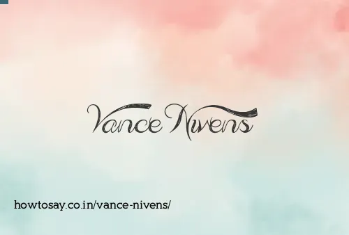 Vance Nivens