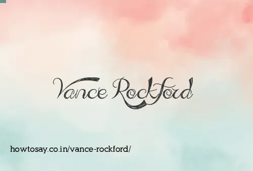 Vance Rockford