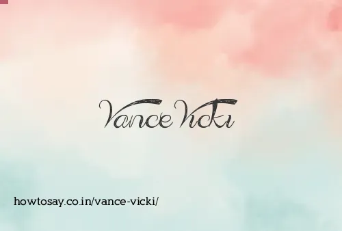 Vance Vicki