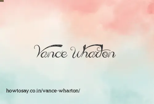 Vance Wharton