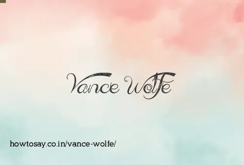 Vance Wolfe