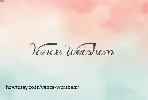 Vance Worsham