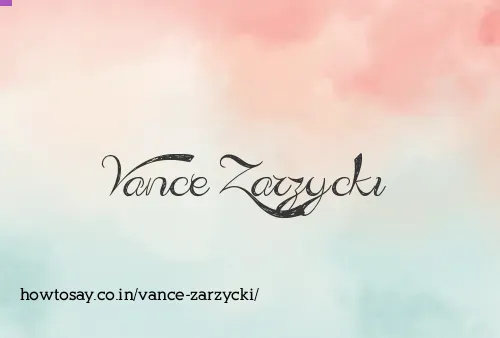 Vance Zarzycki
