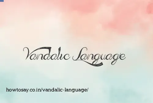 Vandalic Language