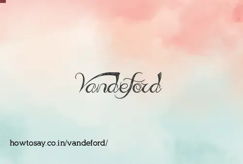Vandeford