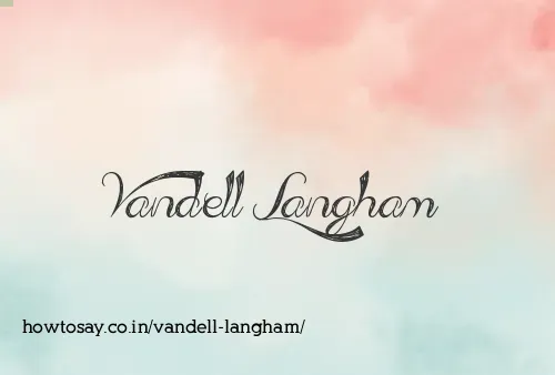 Vandell Langham
