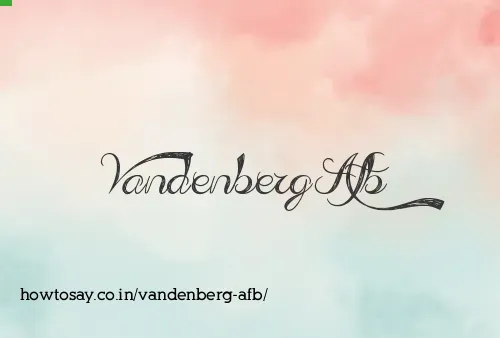 Vandenberg Afb